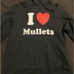 I HEART LOVE MULLETS Pullover Hoodie